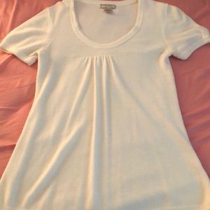White short sleeved sweater